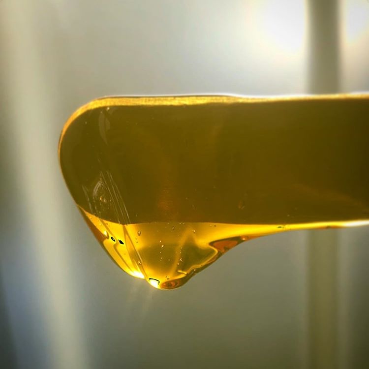 Warmwachs beim Auftragen mit Spatel